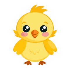 Cute cartoon baby chick vector illustration Vector