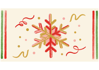 Black silhouette of a snowflake on white background for winter and weather concept