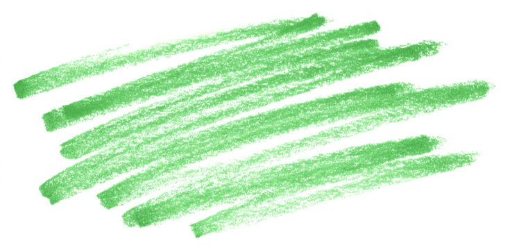 Green rough crayon pastel scribble scrawl doodle texture isolated PNG cutout, transparent background. Abstract, vibrant, creative, expressive graphic design element - Powered by Adobe