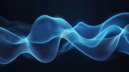 Abstract flowing waves in soft luminous motion, symbolizing balance, harmony, and energy. Smooth curves and gentle gradients create a calming yet dynamic visual effect.