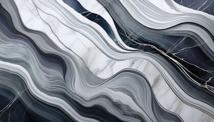 diagonal abstract marble stone texture with gray and white veins background