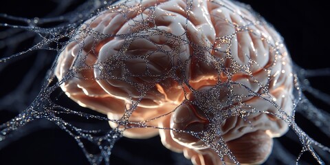 A brain with neural connection.