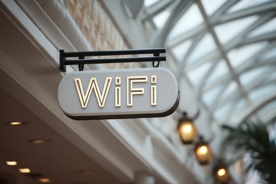 Wi-Fi Sign Symbolizing Internet Access and Connectivity