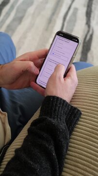 Middle-Aged Man Taking Employee Assistance Plan Web Application Assessment - Emplorer Covered Health Insurance EAP Quiz Concept