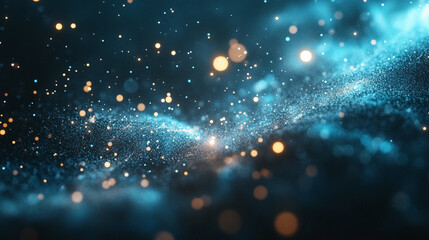 Glowing single particle suspended in dark space emitting radiant light and subtle energy representing isolation, focus, cosmic minimalism, and abstract futuristic digital visualization