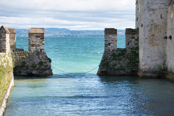 sirmione castle garda lake view