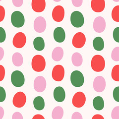 Christmas colorful quirky festive pattern 