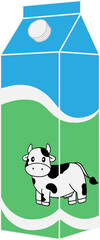 Milk Cartoon Illustration