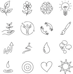 Abstract geometric pattern with vibrant color splashes isolated on transparent background