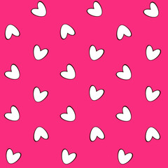 Saint Valentine, hearts, holiday, love, pattern, illustration, textile