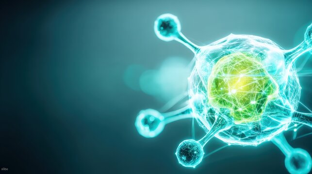 Exploring molecular structures science laboratory digital art abstract background close-up view innovation in biotechnology