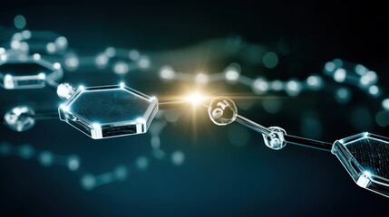 Molecular structure exploration laboratory scientific visualization digital environment close-up view chemistry concepts for advanced research