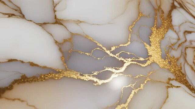 Marble with gold leaf designs featuring intricate patterns and textures, conveying luxury, elegance, and sophistication, perfect for visualizing high end products or services requiring.
