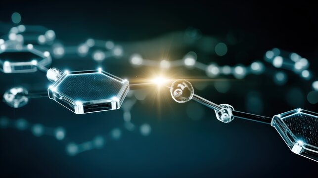 Molecular structure exploration laboratory scientific visualization digital environment close-up view chemistry concepts for advanced research