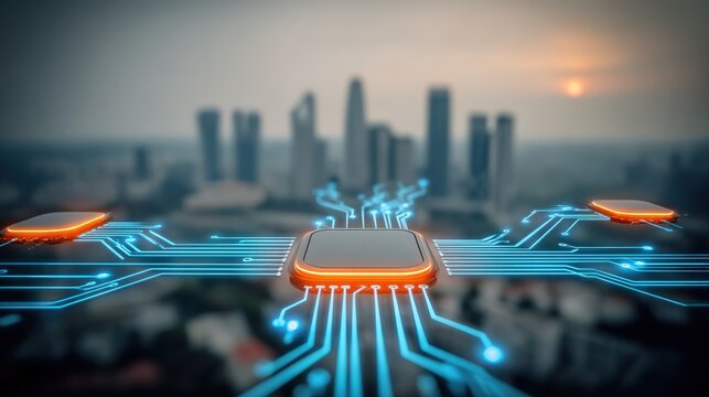 Technological innovation in urban landscapes a futuristic view of city connectivity digital infrastructure and smart cities