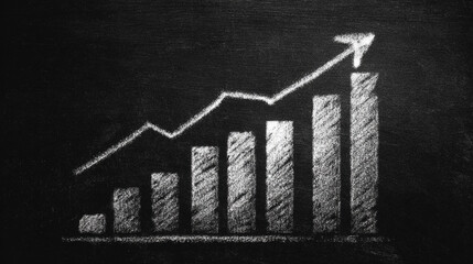 A clean bar graph rising steadily to represent strong revenue growth, with glowing bars and a modern analytical atmosphere conveying progress, performance, and financial success.