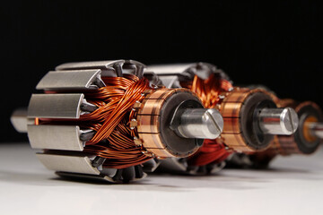 Rotors of electric motors from small household appliances