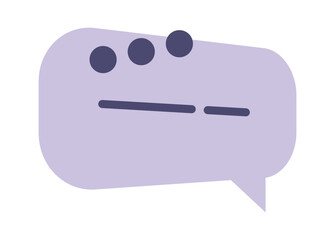 Message application speech bubble design