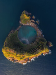 Drone Aerial of Ilhéu de Vila Franca do Campo