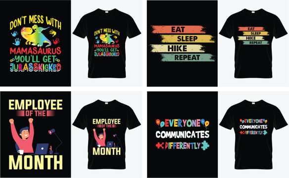 Funny Mamasaurus Hiking and Office Quote Set