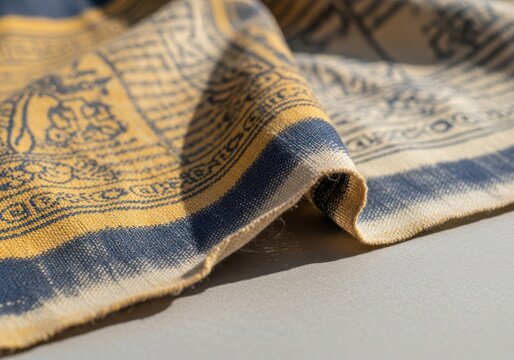 Elegant textile with intricate patterns adds a touch of sophistication and global charm to your designs