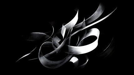 Glowing lines and curves of orange energy create a dynamic swirl pattern like fire in motion on a black background, a vibrant vector illustration design with a wave shape.