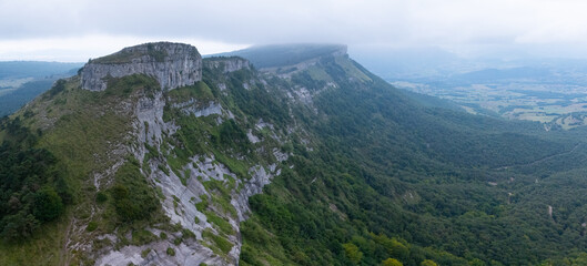 Landscape in the area surrounding Pico del Fraile and Alto Jerea in the Losa and Mena Valleys. Las Merindades. Burgos. Castile and León. Spain. Europe