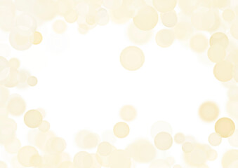 Gold bokeh effect – Christmas lights isolated on a transparent background © Manon