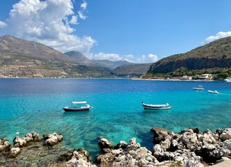 Obraz premium Beautiful village of Limeni in Greece in summer