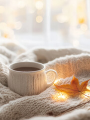 Obraz premium Beautiful winter background with copy space for your own text