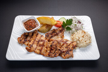 Uzbek national food and europian cusine