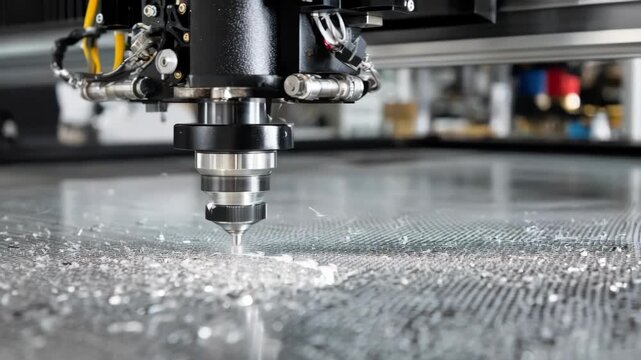Medium shot capturing the precise alignment of a metal mesh during the screen printing screen replacement process.