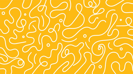 Abstract yellow and white line art background, decorative design for website, patterns and graphic design elements