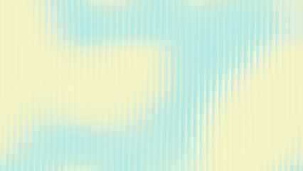Ribbed glass background with refraction effect. Reeded glass with blue and yellow gradient. Abstract vector background