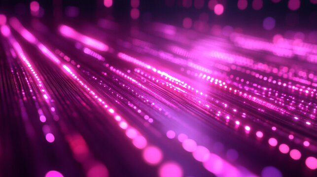 Abstract data streams cross a digital grid forming vibrant flowing connections representing information flow futuristic technology network communication and dynamic cyber visualization in 3D space