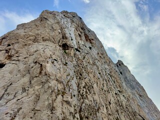 Rock of Gibraltar seen from the Kingsway, Gibraltar, Choke Point, Strait of GIbraltar, British Overseas Territrory, Europe