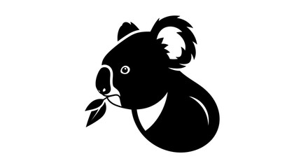 Striking Monochrome Gorilla Head Icon Powerful Symbol of Strength and Wildlife