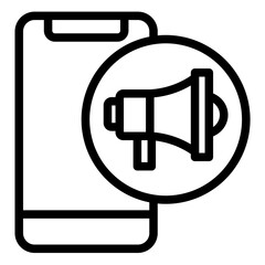 Mobile Marketing Icon