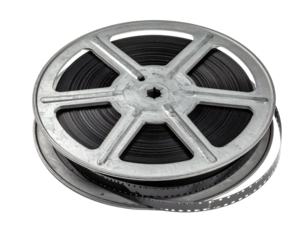 Vintage film reel evoking nostalgia and classic cinema memories for filmmakers and movie enthusiasts