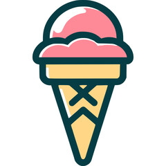 Ice Cream Scoop Vector Icon