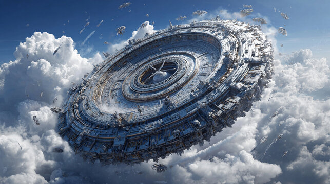 Abstract concept of time travel with swirling light, futuristic portals, and dynamic motion representing science fiction imagination, temporal exploration, past and future connections in surreal digit