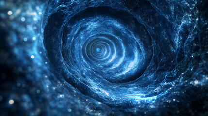 Fototapeta premium Abstract concept of time travel with swirling light, futuristic portals, and dynamic motion representing science fiction imagination, temporal exploration, past and future connections in surreal digit