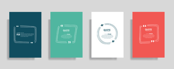 Dynamic vibrant quote frames with stylish modern design, perfect for social media posts and presentations, grab attention and enhance your message