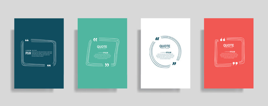 Dynamic vibrant quote frames with stylish modern design, perfect for social media posts and presentations, grab attention and enhance your message