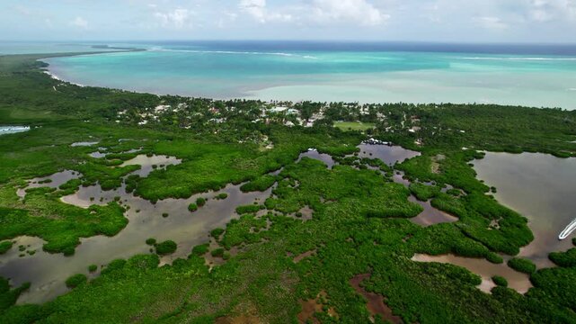 Drone Punta Allen Sian ka'an Tulum Mexico, Javier Rojo Gomez 
