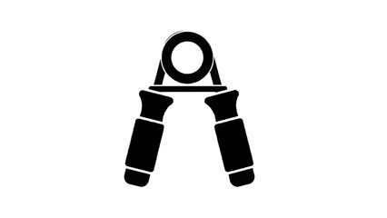 Vector illustration of hand grip strengthener for exercise and fitness isolated on transparent background 