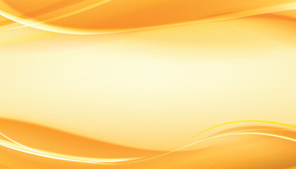 Yellow abstract background. Colorful smooth light lines background.