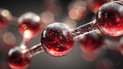 Abstract floating chemical compounds forming dynamic molecular structures vibrant colors representing scientific discovery innovation and the unseen forces of chemistry and nature