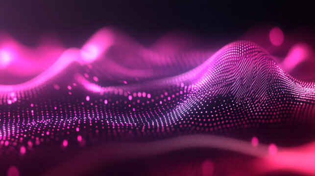 Abstract floating soundwave patterns in motion, glowing with energy, representing audio vibrations, music, frequency, and dynamic rhythm in a modern digital style.