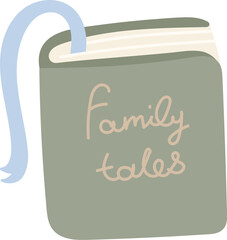 Family Tales Book with Ribbon
